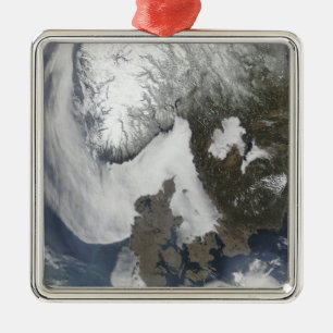 Sea Fog in Scandinavia Metal Tree Decoration