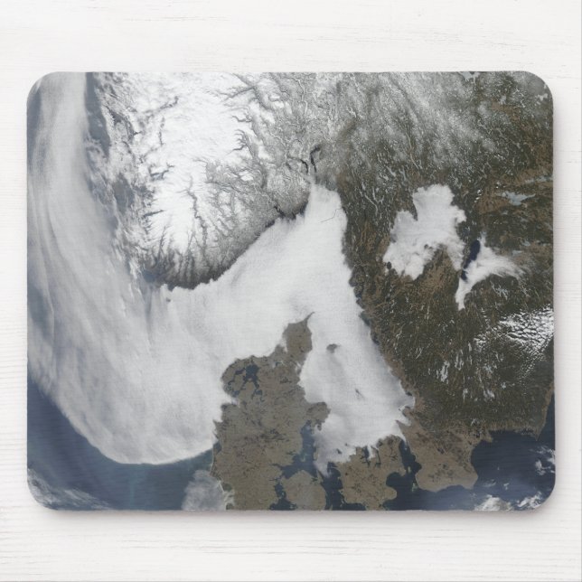 Sea Fog in Scandinavia Mouse Mat (Front)