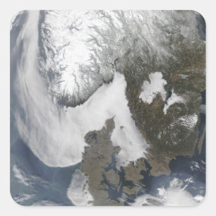 Sea Fog in Scandinavia Square Sticker