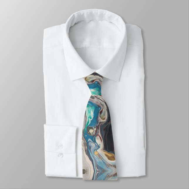 Sea Fog Neck Tie (Tied)