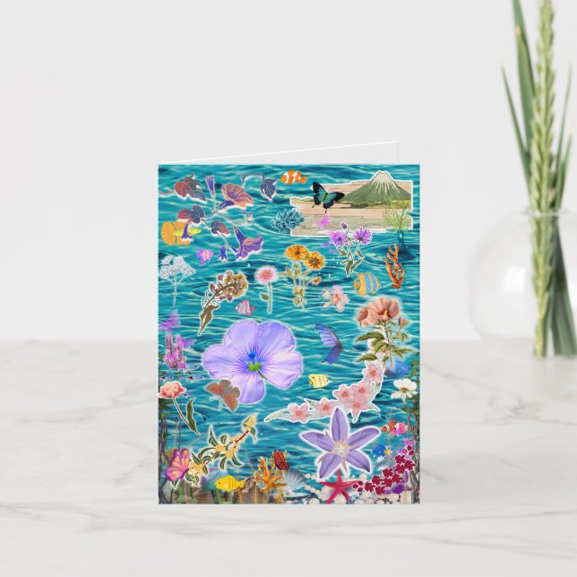 Sea Garden Holiday Card (Front)
