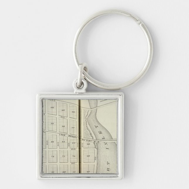 Sea Girt and Spring Lake Beach, Monmouth County Key Ring (Front)