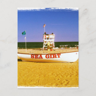 Sea Girt Lifeguard Boat Postcard