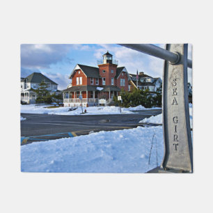 Sea Girt Lighthouse, New Jersey Door Mat