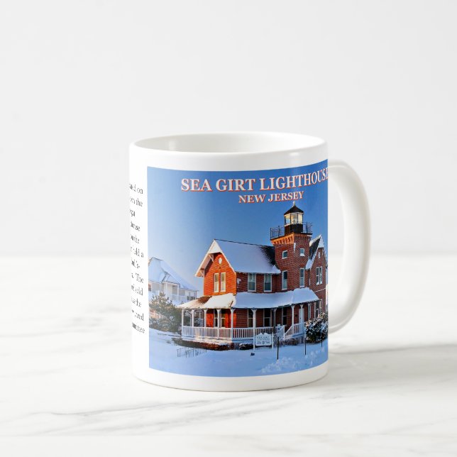 Sea Girt Lighthouse, New Jersey Mug (Front Right)