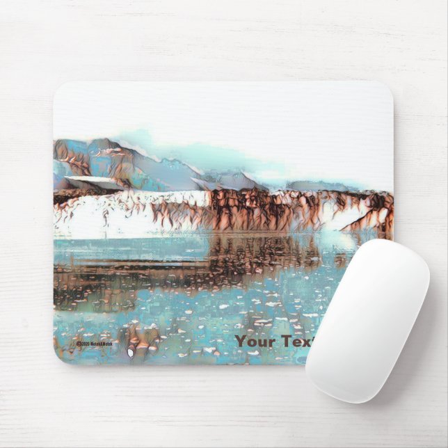 Sea Glacier Mouse Mat (With Mouse)