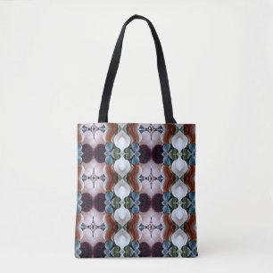 Sea glass abstract of many colours tote bag