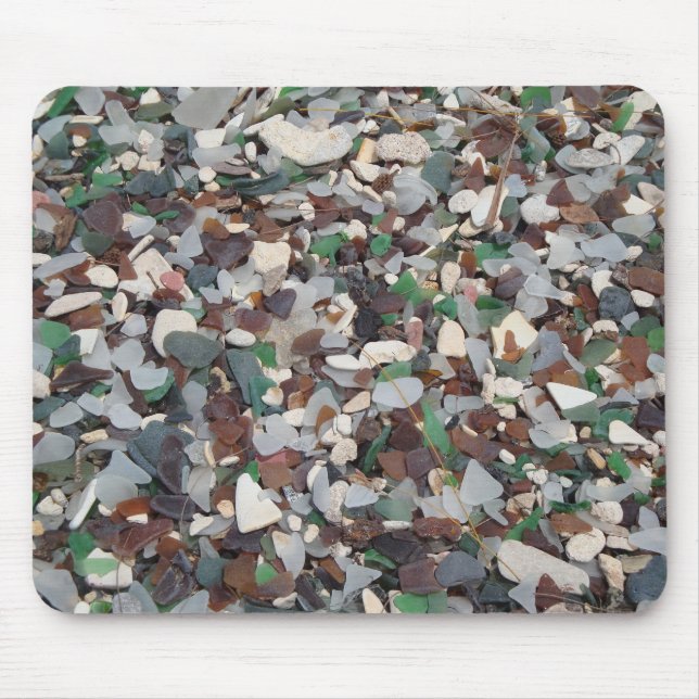 Sea Glass at Glass Beach - Bermuda Mouse Mat (Front)