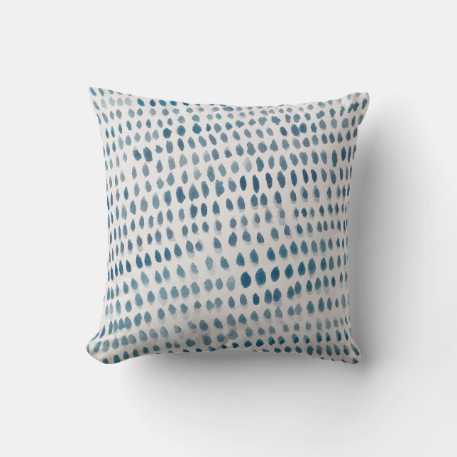 Sea Glass Beach Pebbles Coastal Throw Pillow (Front)