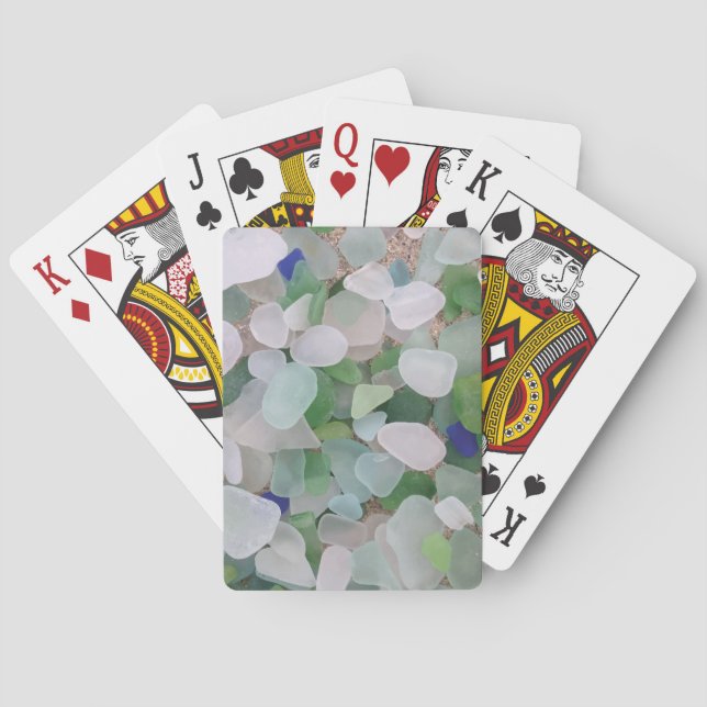 Sea glass bridge games playing cards (Back)