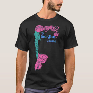 Sea Glass Calling Ethereal Mermaid Sea Glass Colle T-Shirt