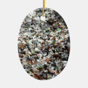 Sea Glass Ceramic Tree Decoration