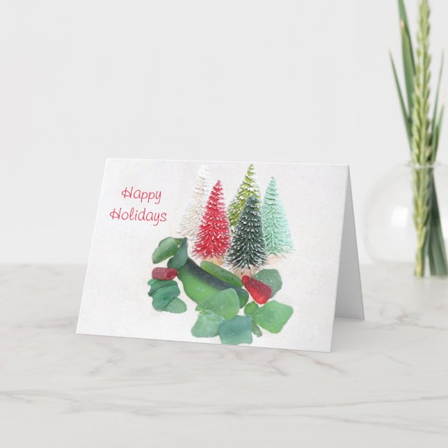 Sea glass Christmas Card (Front)