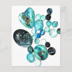 Sea glass colours flowers and bling 