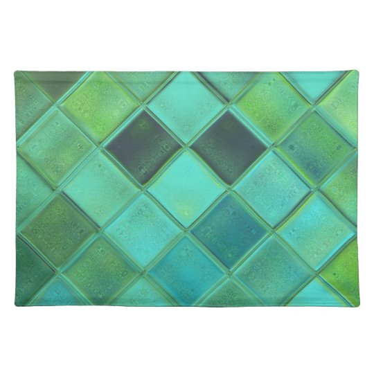 Sea Glass Custom Art Woven Cotton Placemats Zazzle.co.uk