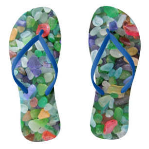Sea Glass Flip Flops
