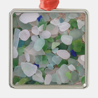 Sea glass from the ocean metal tree decoration