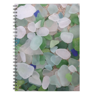 Sea glass from the ocean notebook