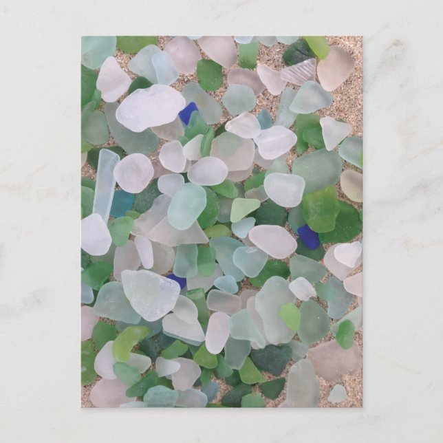 Sea glass from the ocean postcard (Front)