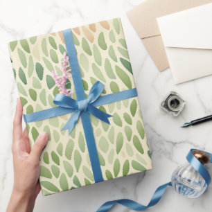 Sea Glass Gift Wrap in Greens and Ambers