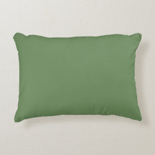 Sea Glass Green Plain Colour Minimalist Design Decorative Cushion