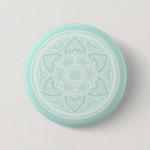 Sea Glass Mandala 6 Cm Round Badge
