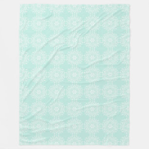 Sea Glass Mandala Fleece Blanket