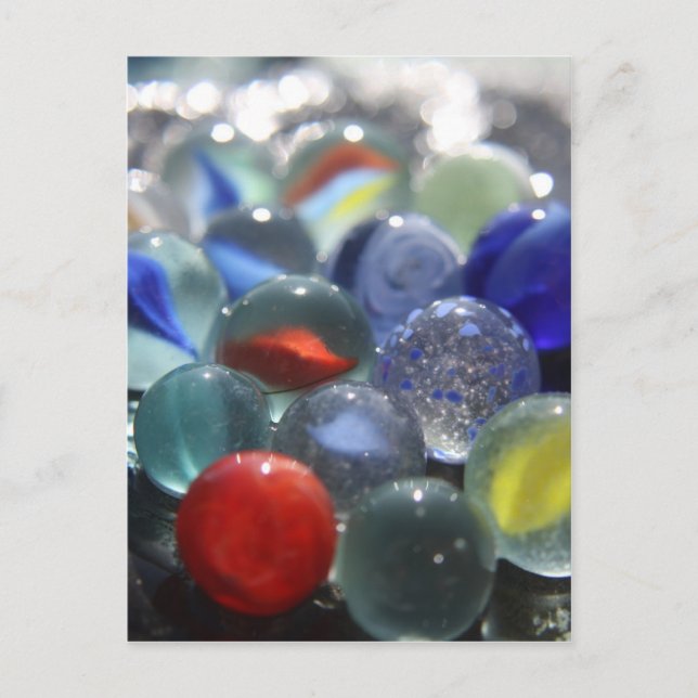 Sea Glass Marbles Postcard (Front)