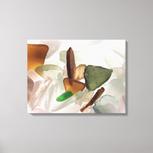 Sea Glass or Beach Glass Canvas Print (Front)