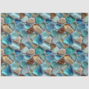 Sea Glass Pattern Decoupage Tissue Paper