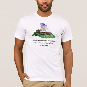 Sea Glass Pyramid With Buddha Quote T-Shirt