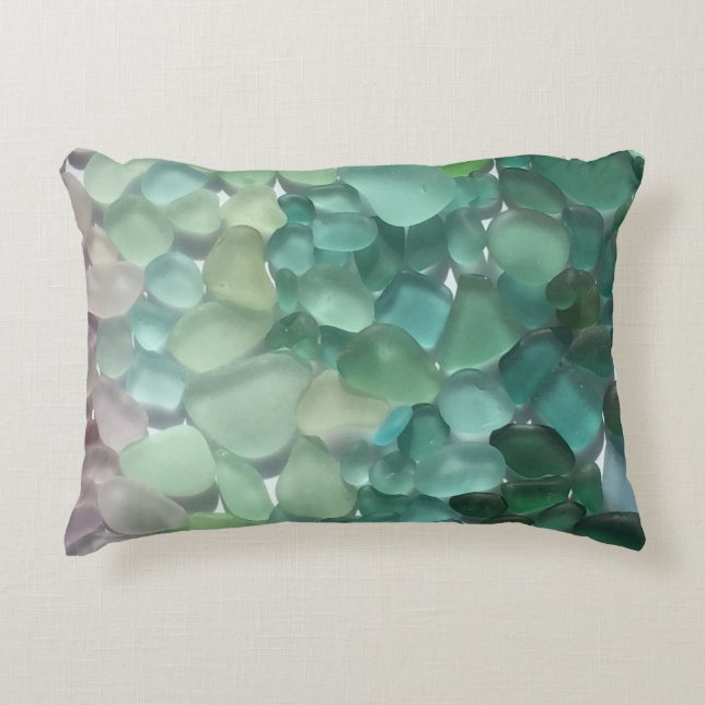 Sea Glass Throw Pillow (Front)