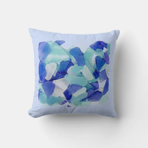 Sea glass Throw Pillow