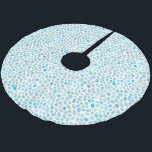 Sea Glass Turquoise Pattern Coastal Pebble Brushed Polyester Tree Skirt<br><div class="desc">Enjoy our sea glass painting pattern tree skirt.</div>
