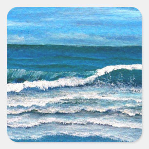 Sea Glory - CricketDiane Ocean Art Square Sticker