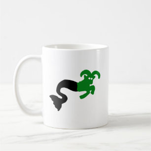 Sea Goat Mug • Capricorn Sharp Silhouette Emblem
