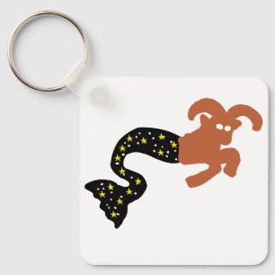 Sea Goat Zodiac Keychain – Capricorn Ocean‑Goat