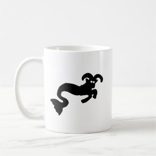 Sea Goat Zodiac Mug – Minimal Capricorn Silhouette