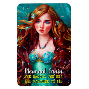 Sea Goddess Nymph Siren Mermaid Cruise Room Door Magnet