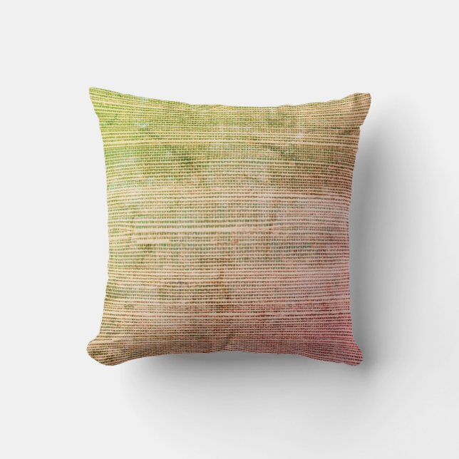 Sea Grass Beach Pattern Texture Throw Pillow (Front)