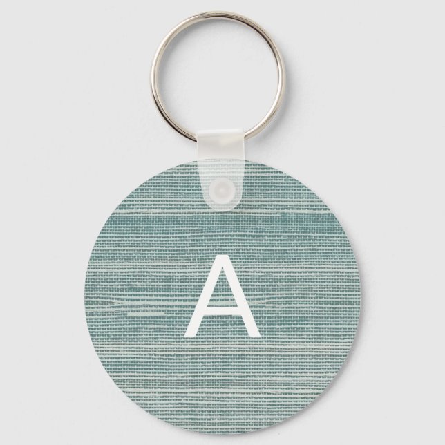 Sea Grass Painting Beach Texture Pattern Key Ring (Front)