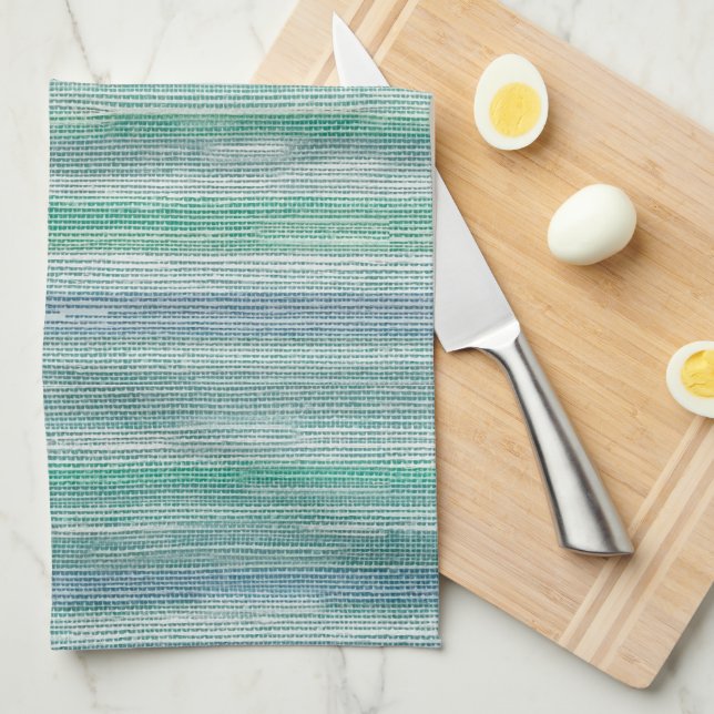 Sea Grass Painting Pattern Kitchen Kitchen Towel (Quarter Fold)