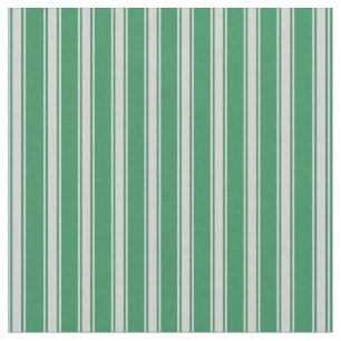 Sea Green and Light Grey Lines Pattern Fabric
