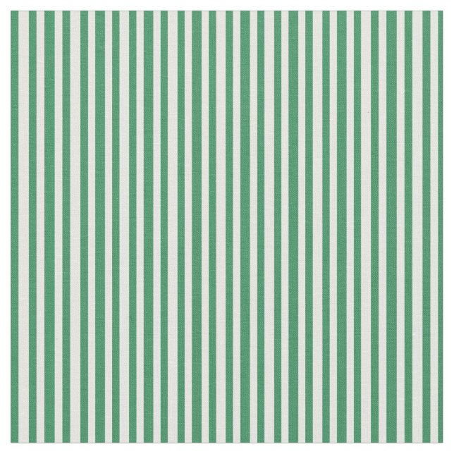 Sea Green and White Coloured Lines Pattern Fabric (Close Up)