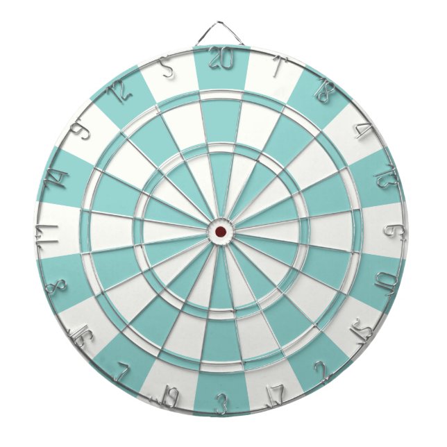Sea Green And White Dartboard (Front)
