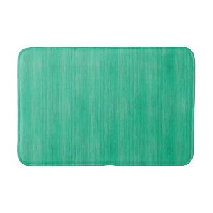 Sea Green Bamboo Wood Grain Look Bath Mat