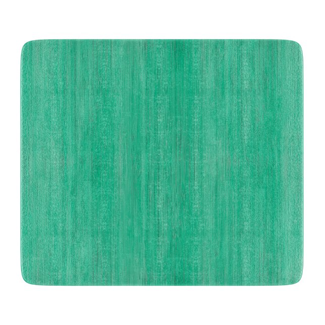 Sea Green Bamboo Wood Grain Look Cutting Board (Front)