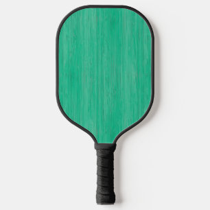 Sea Green Bamboo Wood Grain Look Pickleball Paddle
