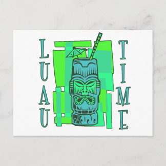 Sea Green & Blue Luau Postcard