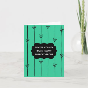 Sea Green Brain Injury Support Group Welcome Thank You Card